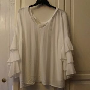 White chiffon blouse